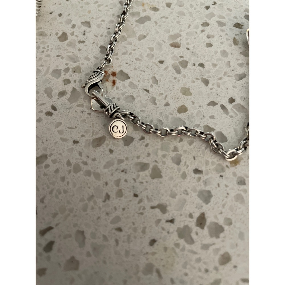 Christian James by Scott Grimes Sterling 36" Fluted Teardrop Station Necklace - Picture 4 of 9